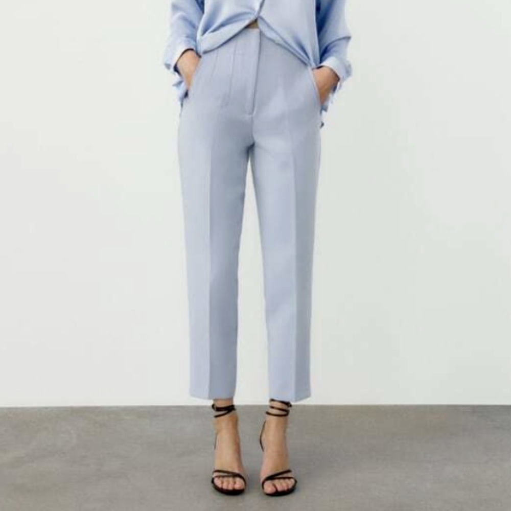 Zara Light Blue Women's Pants